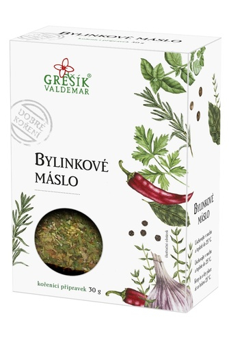 Bylinkové máslo 30g Směs smíchejte s máslem a podávejte s minutkami. Hodí se také k dochucení majonéz, polévek, omáček a salátů. Toto koření se...