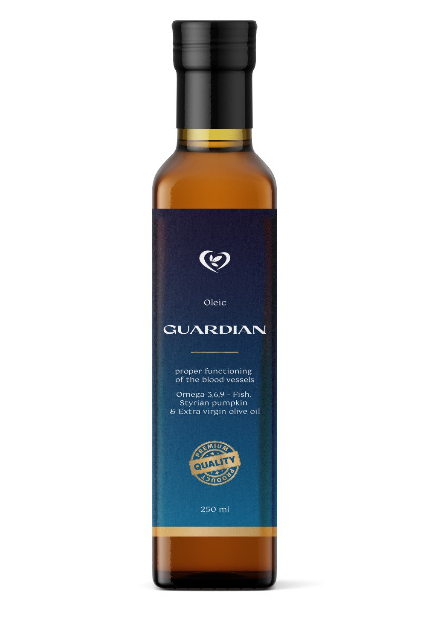 Guardian 250 ml Guardian je jedinečný komplex omega 3,6,9 ze tří prémiových olejů – rybího oleje 1000 mg s obsahem EPA 300 mg a DHA 400 mg, štýrského...