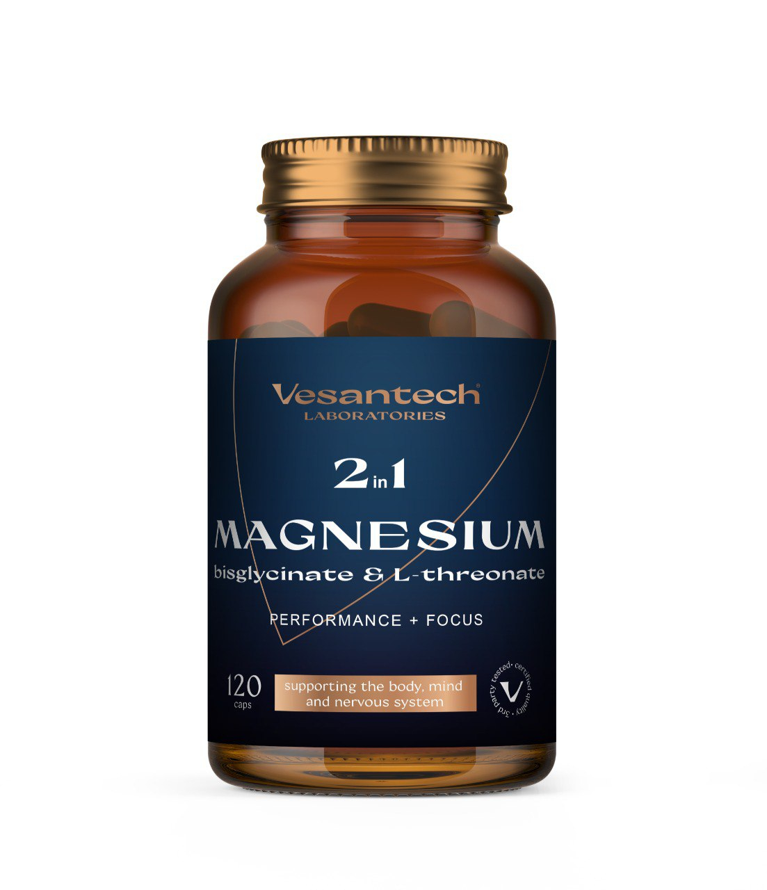 Vesantech Magnesium 2v1 (bisglycinát a L-threonát) Magnesium 2v1 Performance & Focus je prémiový hořčík se dvěma účinnými formami hořčíku, který je navržen pro maximální...