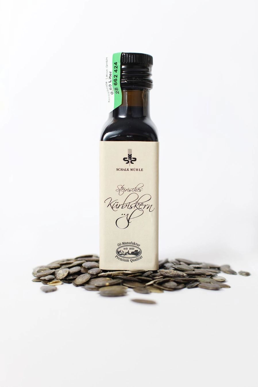 Štýrský dýňový olej BIO 100ml Jedinečný štýrský rakouský dýňový olej od rodinné, oceňované firmy Schalk Muhle KG. zlatá medaile za