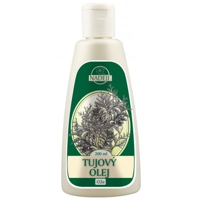 Thuja olej 200ml Velmi účinný lék na revmatické otoky, bolesti nervů a záněty. Zmírňuje bolesti zad, kloubů a revmatismus. Působí při odstraňování...