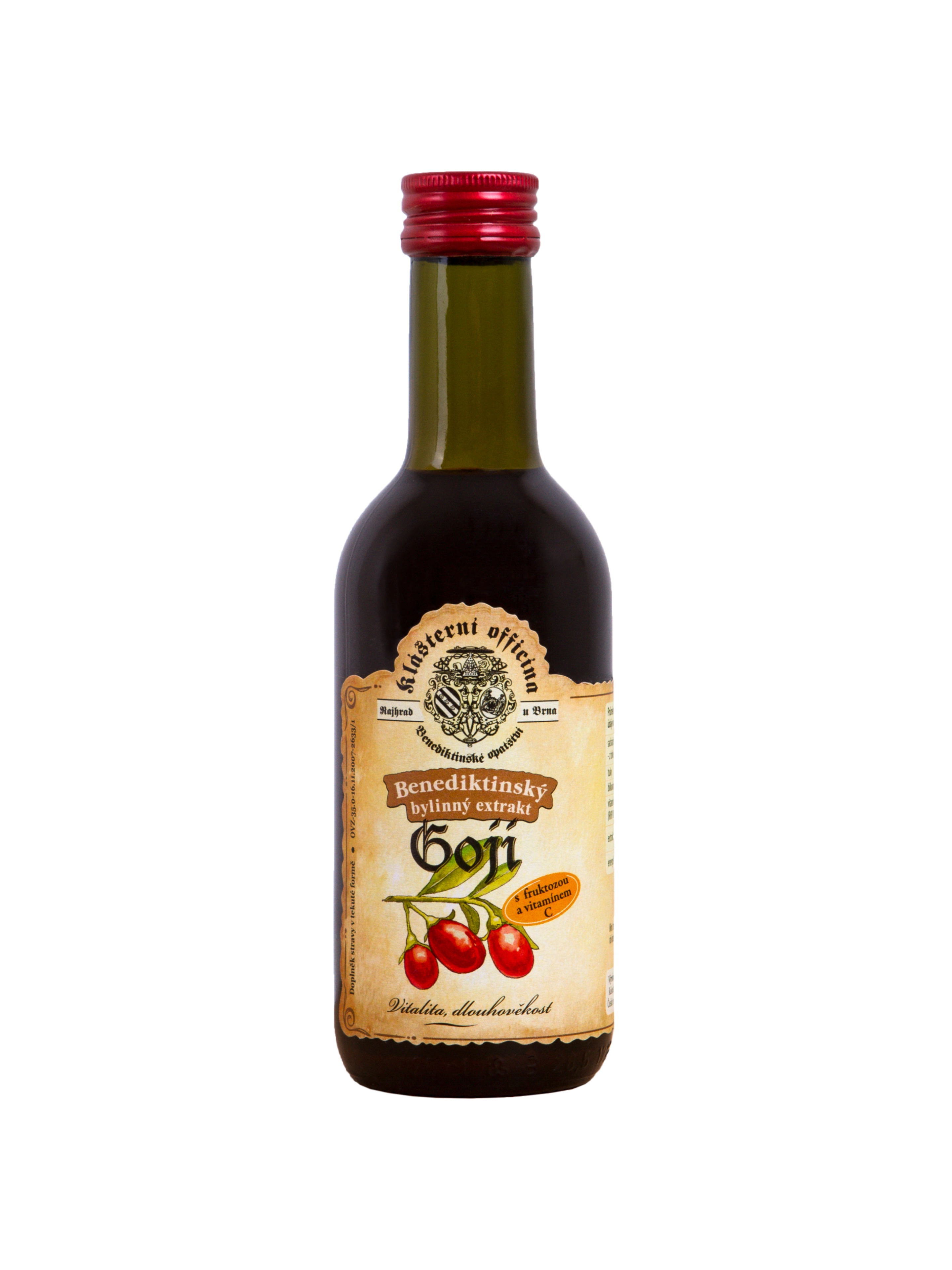 Goji sirup 250ml Goji - čínské tajemství dlouhověkosti.