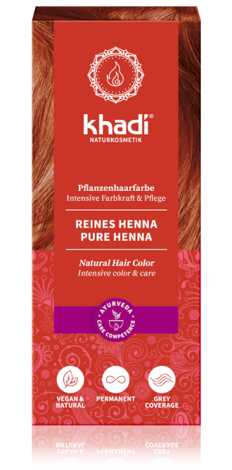 Rostlinná barva na vlasy Khadi Pure Henna 100g