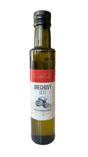Olej z vlašských ořechů 250 ml Olej z vlašských ořechů získaný lisováním za studena z ořešáku královského je jedním z nejcennějších rostlinných olejů. Kromě...