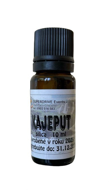 Kajeput - křemelina 10ml KAJEPUT - používá se k dezinfekci dýchacích cest, má zahřívací účinky, při masáži zmírňuje revmatické bolesti, používá se také...